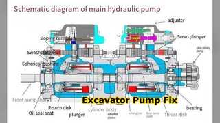Excavator Hydraulic Pump Repair Kit