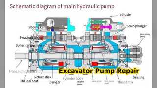 Komatsu Excavator Pump Parts